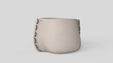Stitch 75 Plant Pot Bone Grey