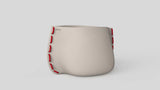 Stitch 75 Plant Pot Bone Red