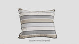 Sunbrella Outdoor Throw Cushion Quadri Grey