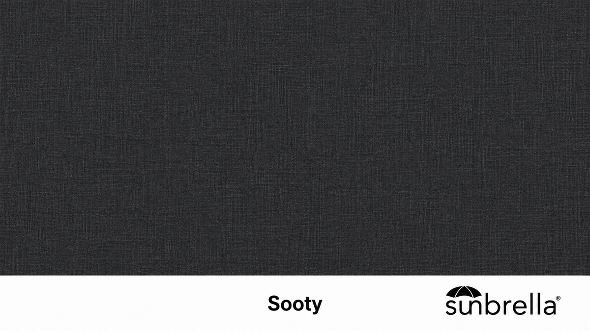 Piha Lounger Black — Sooty, 203 x 90 x 38 cm