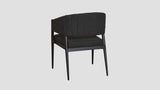 Takapuna Dining Chair Carbon Black Rear