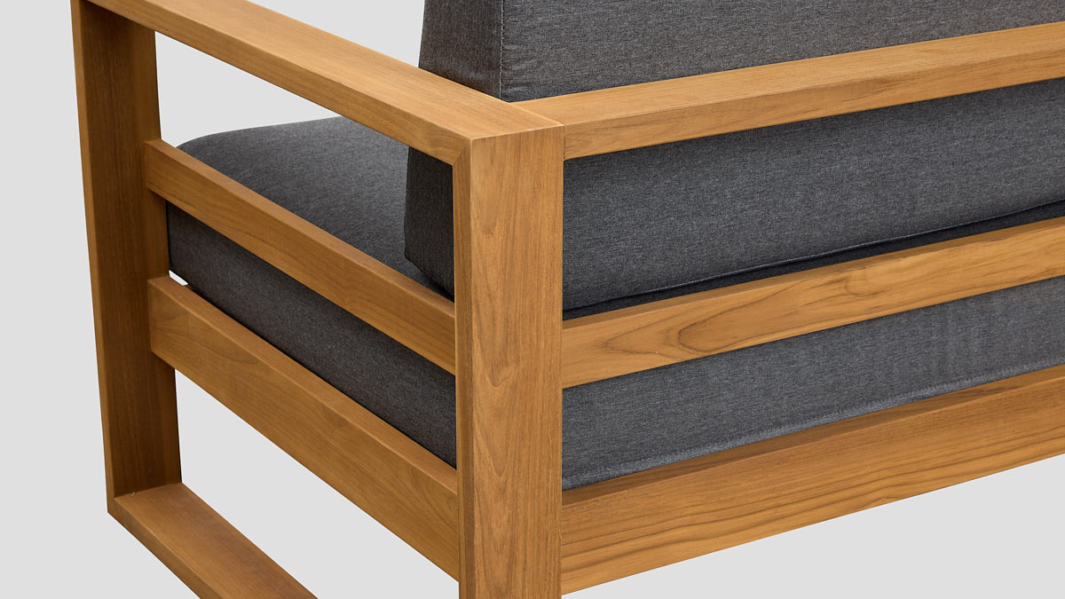 TASMAN TEAK DOUBLE SOFA