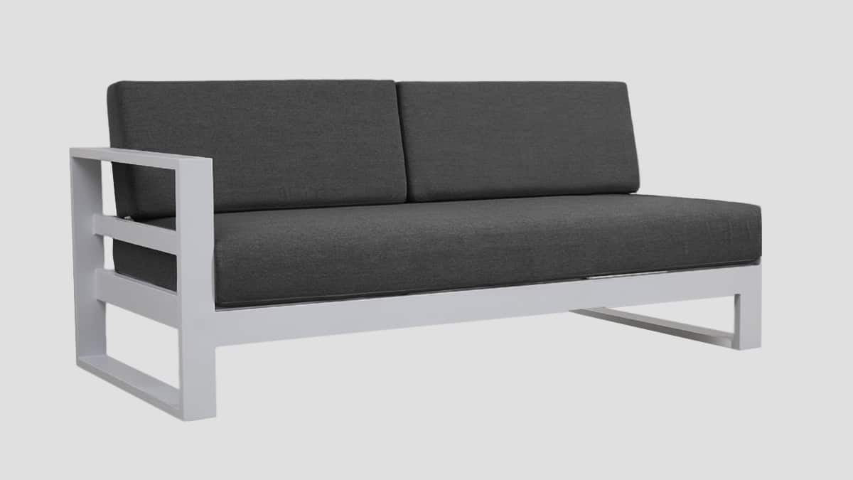 Tasman White Frame Double Right Arm Section