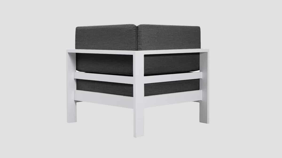 Tasman White Frame Slate Corner Rear
