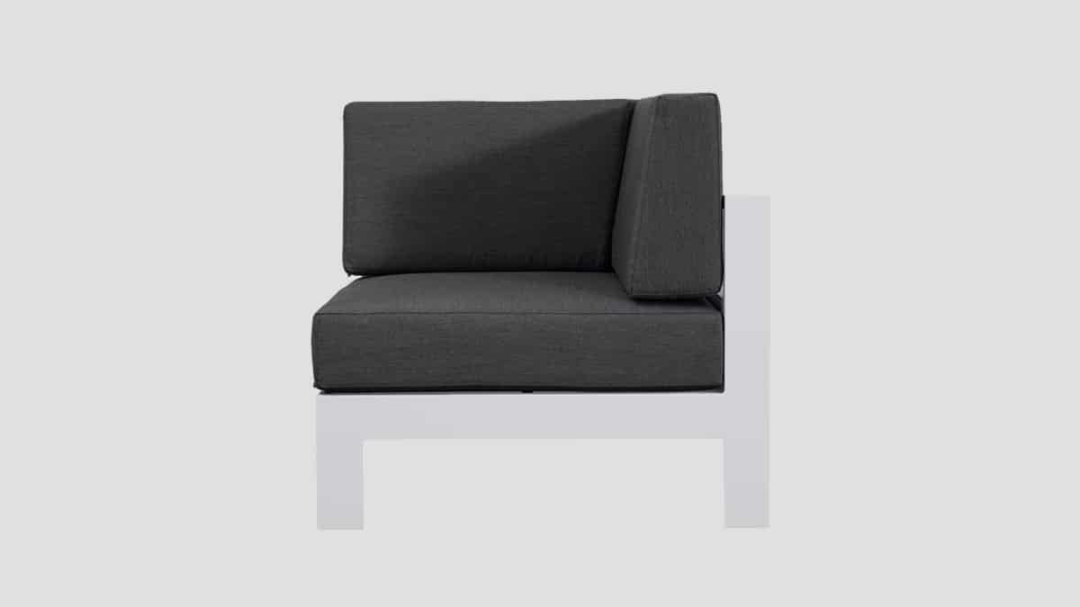Tasman White Frame Slate Corner Side