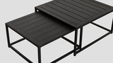 Tekapo Coffee Table Pair Black Closeup