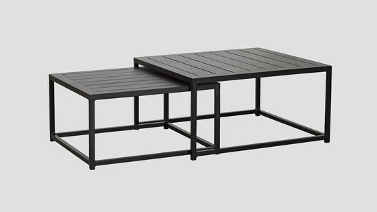 Tekapo Coffee Table Pair Black