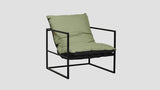 Tekapo Single Sofa Black Almond Green
