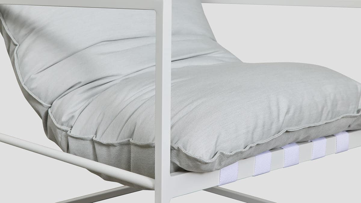 Tekapo Single Sofa White Marble Closeup