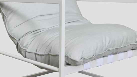 Tekapo Single Sofa White Marble Closeup