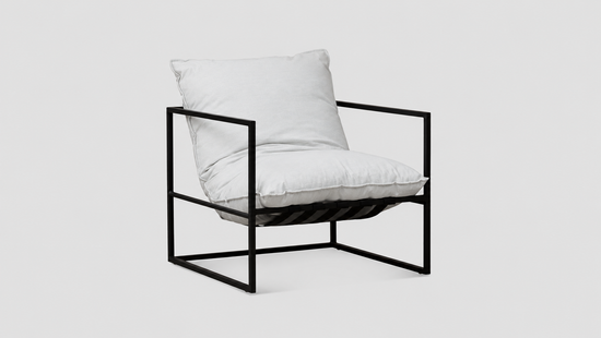 Tekapo Black Frame Marble Cushion