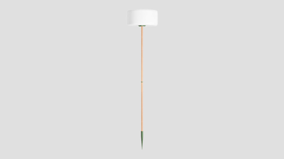 Thierry Le Swinger Lamp Standing Double Industrial Green