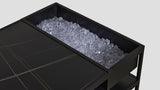 Tolaga Bay Coffee Table Black Marble Ice Bucket Closeup