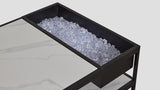 Tolaga Bay Coffee Table White Marble Ice Bucket Closeup