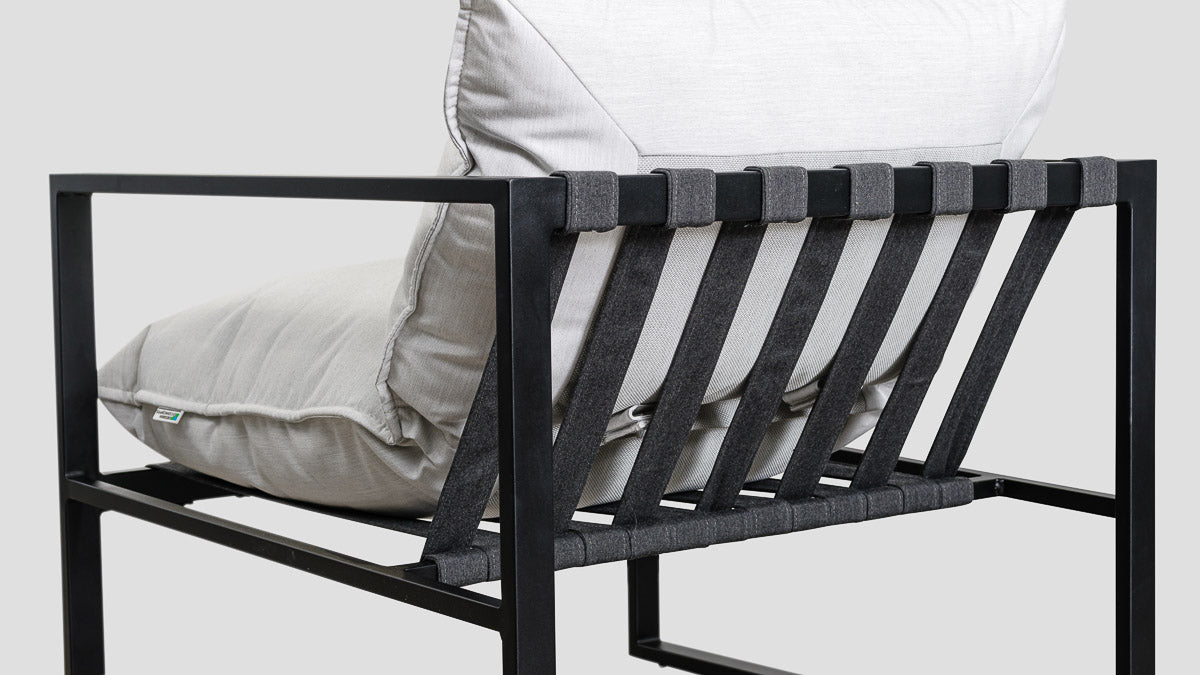 Twizel Single Sofa Black Marble Back