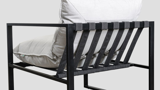 Twizel Single Sofa Black Marble Back
