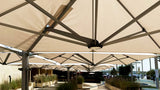 Unity Multi Cantilever Umbrella Quattro Beige Under