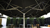 Unity Multi Cantilever Umbrella Quattro Black Under