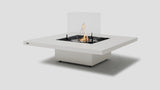 Vertigo 40 Fireplace Bone SS Glass Round