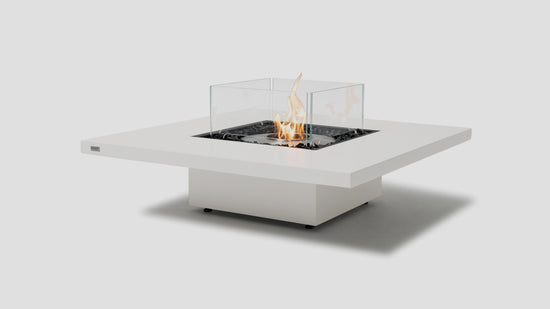 Vertigo 40 Fireplace Bone SS Glass