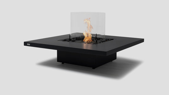 Vertigo 40 Fireplace Graphite BL Glass Round