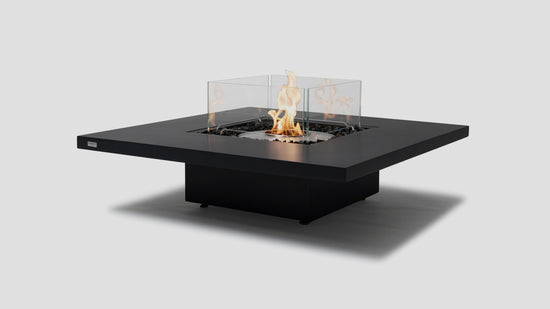 Vertigo 40 Fireplace Graphite SS Glass