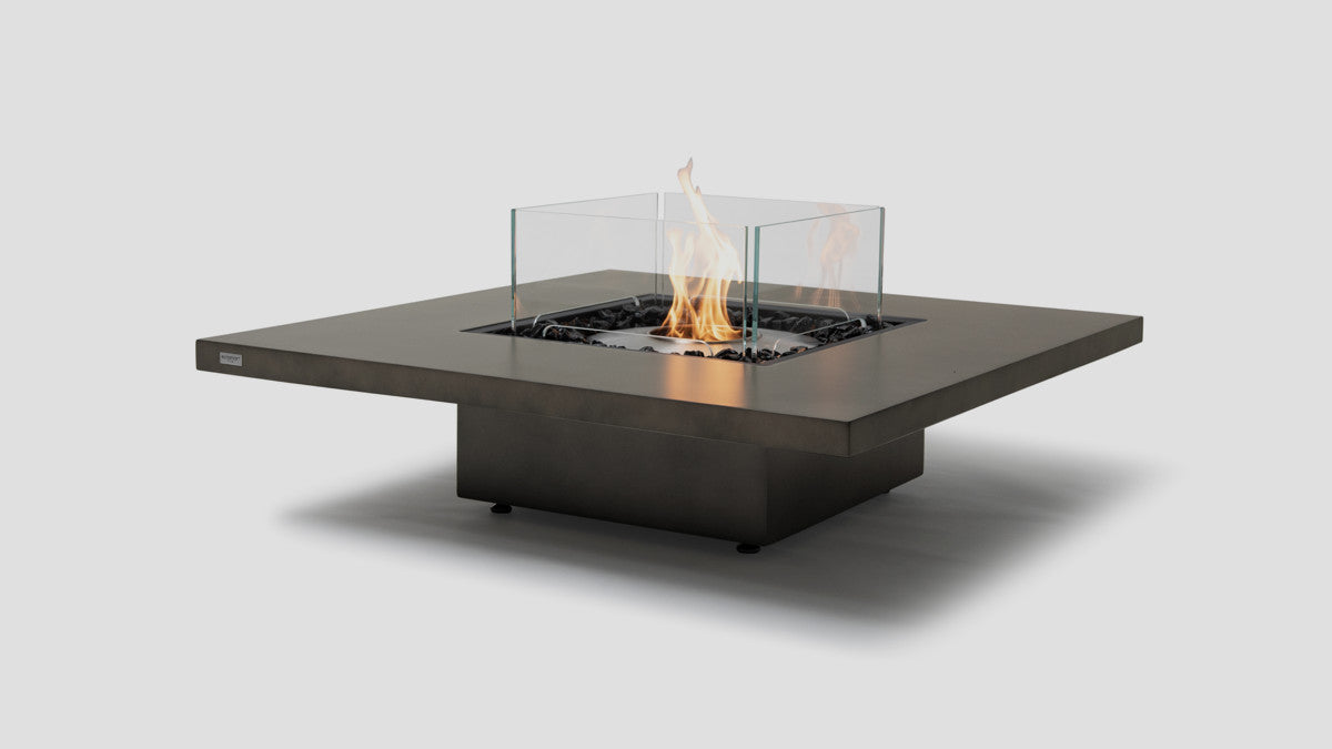 Vertigo 40 Fireplace Natural SS Glass