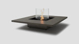 Vertigo 50 Fireplace Natural BL Glass Round