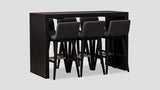 Viaduct Bar Table Chairs Black