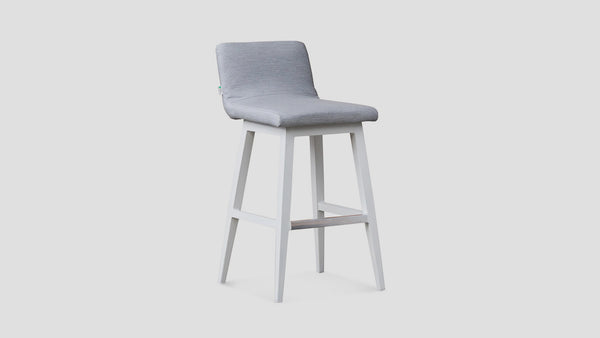Viaduct Dining Chair White Lead Chine Angle