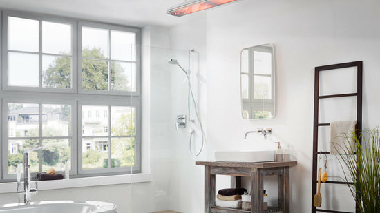 Heatscope Vision 3200w Radiant Heater - Black Installed