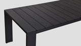 Waiheke Alu Dining Table Black Closeup