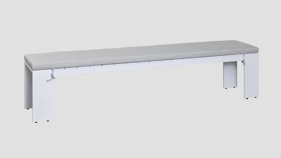 Waiheke Bench White Lead Chine