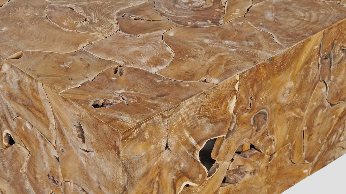 Waipapa Coffee Table Teak Closeup