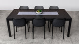 Whangamata Dining Table Chairs Black In Situ