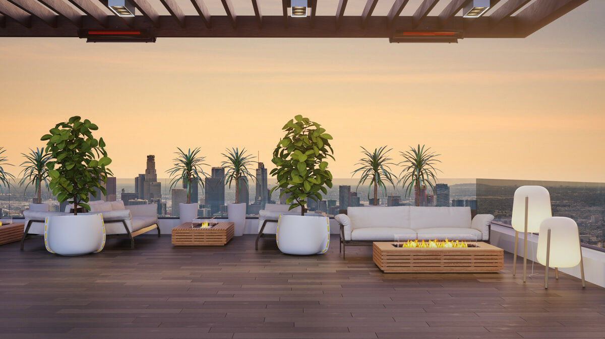 Outdoor Firepit NZ - EcoSmart Wharf 65 Teak