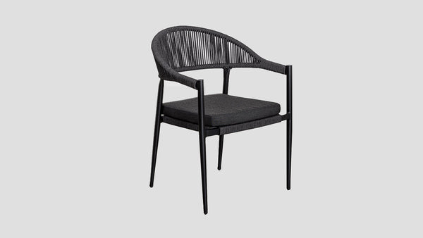 Whitford Dining Table Black Sooty