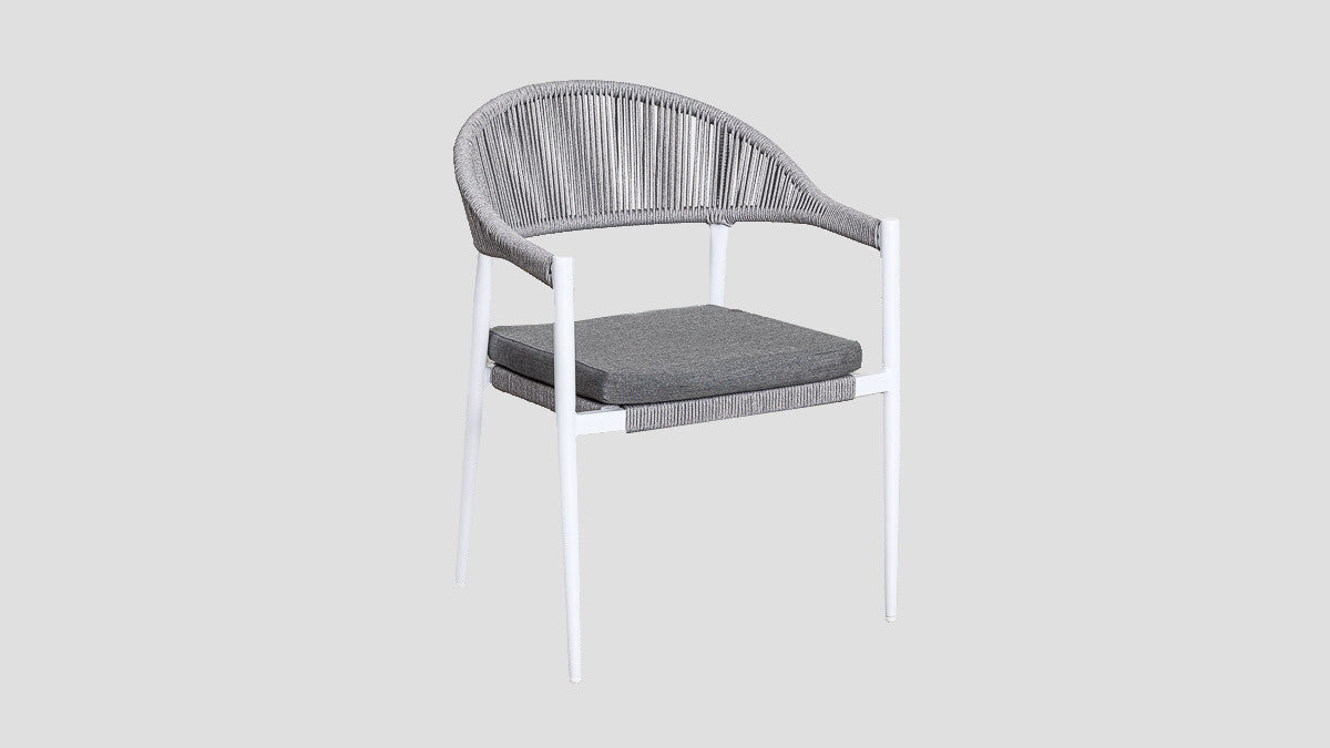 Whitford Dining Table White Lead Chine
