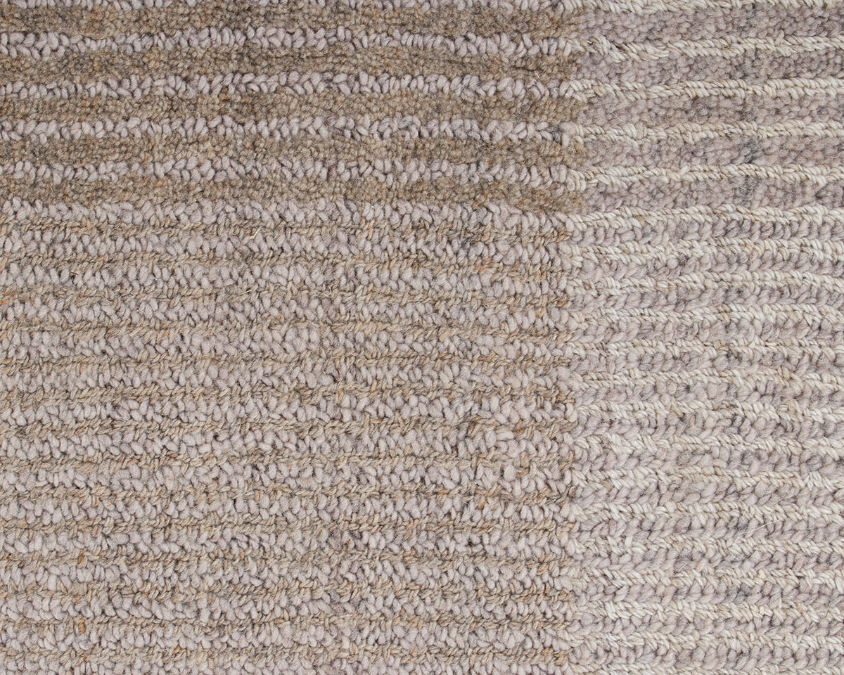 Bedrock Outdoor Rug — Sand cut-and-loop pile detail, 160 x 230 cm to 300 x 400 cm