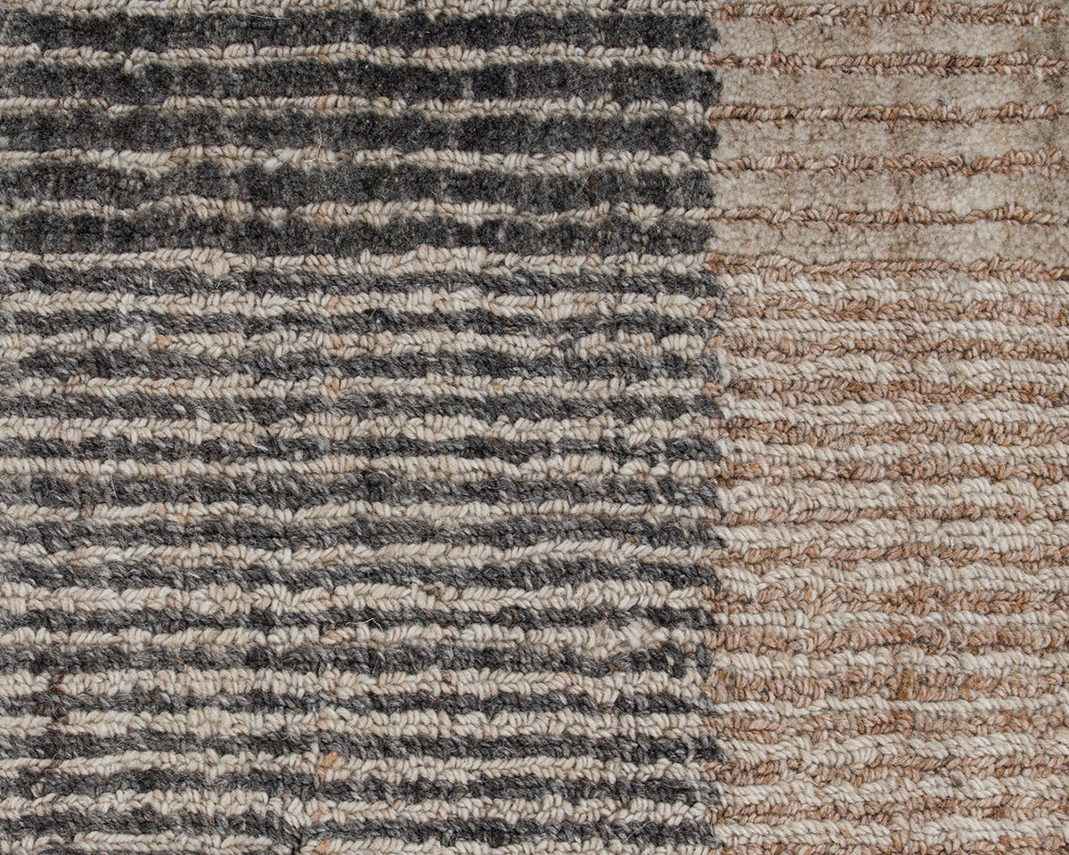 Bedrock Outdoor Rug — Zinc cut-and-loop pile detail, 160 x 230 cm to 300 x 400 cm