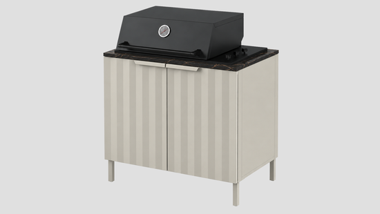 Q-Boo Wave 100 BBQ Grey with Laurent Dekton – 1000 x 650 x 900 mm