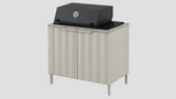 Q-Boo Wave 100 BBQ Grey with Kreta Dekton – 1000 x 650 x 900 mm