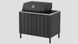 Q-Boo Wave 100 BBQ Black with Kreta Dekton – 1000 x 650 x 900 mm