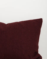 Clipper Outdoor Cushion — Claret handwoven PET texture detail, 600 × 400 mm