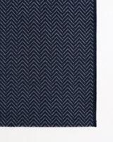 Collingwood Outdoor Rug Navy woven pattern detail