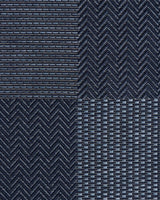 Collingwood Outdoor Rug Navy flatweave texture close-up
