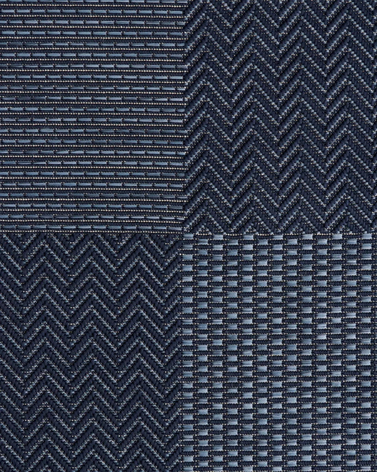 Collingwood Outdoor Rug Navy flatweave texture close-up