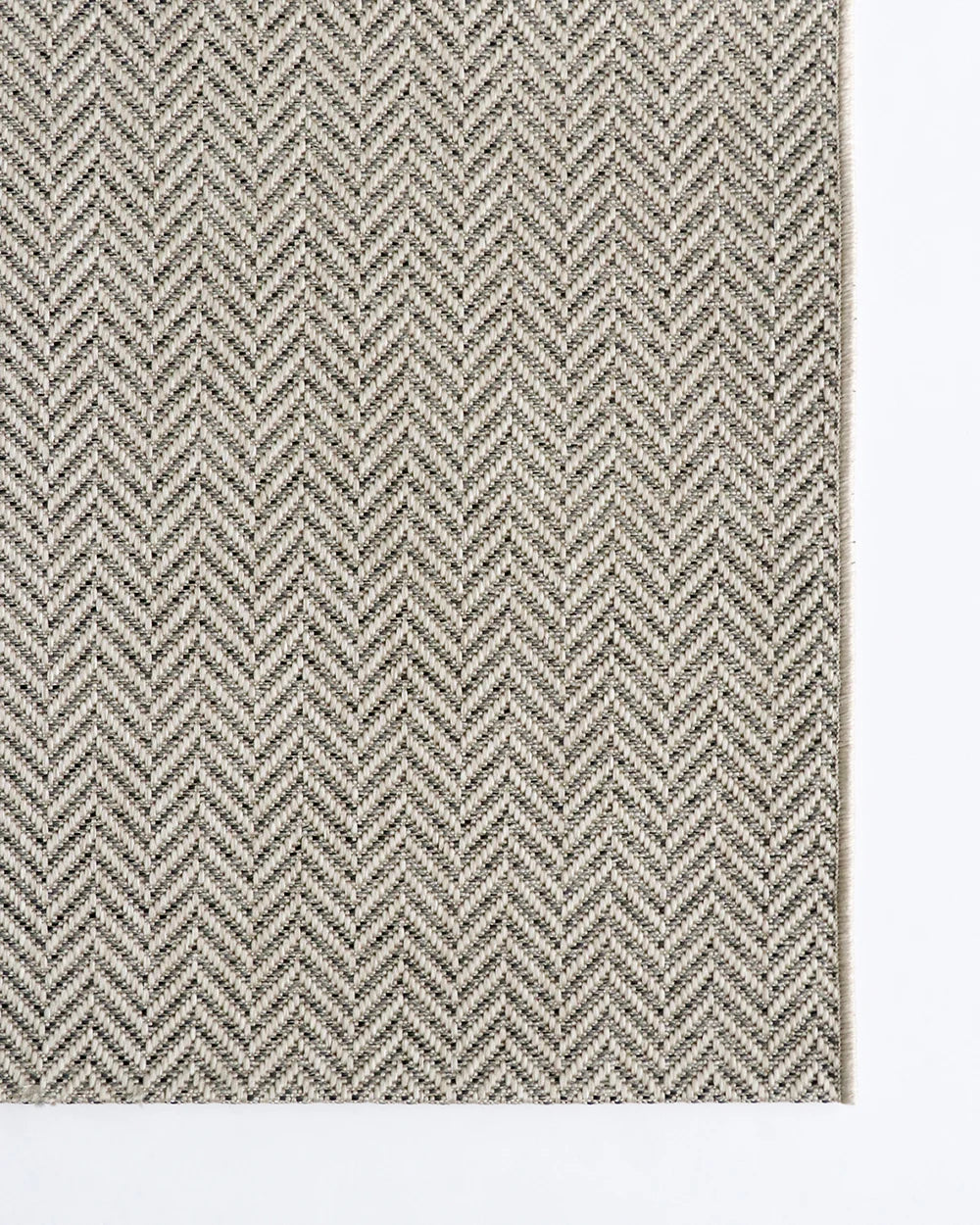 Collingwood Outdoor Rug Oatmeal woven pattern detail