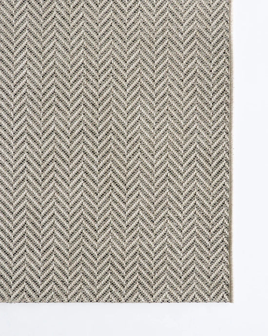 Collingwood Outdoor Rug Oatmeal woven pattern detail