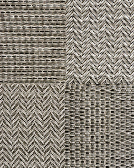 Collingwood Outdoor Rug Oatmeal flatweave texture close-up